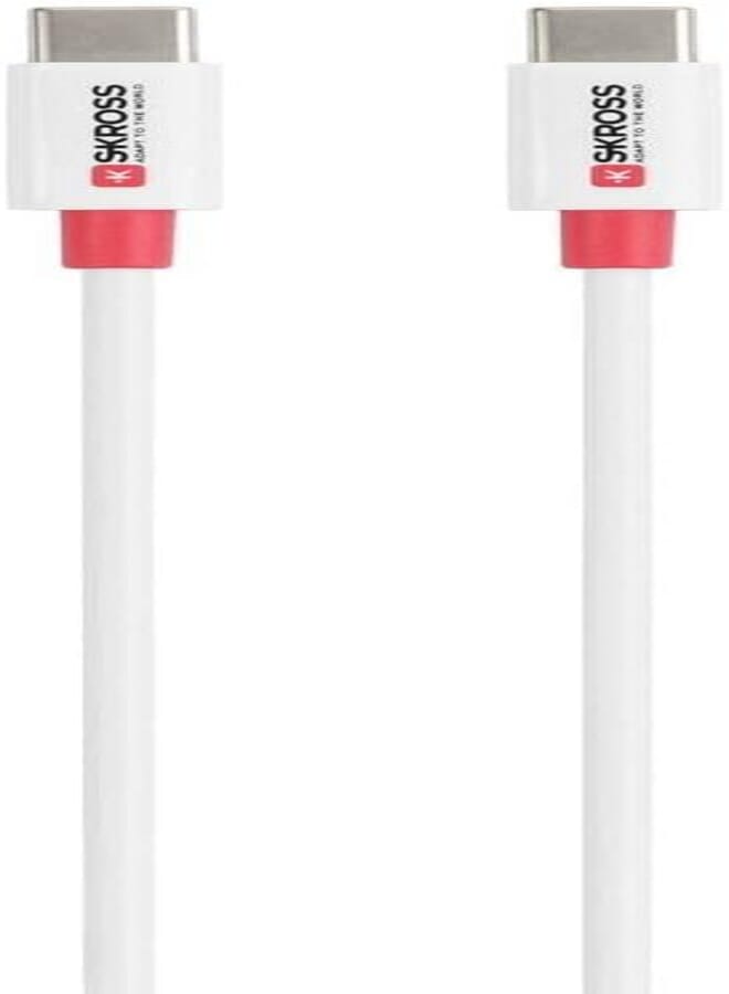 SKROSS USB-cable USB 2.0 USB-C® Stecker, USB-C® jack 2.00m white Rund SKCA0006C-CMULTICN